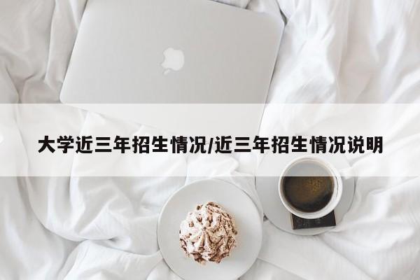 大学近三年招生情况/近三年招生情况说明